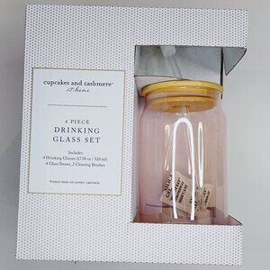 Cupcakes and Cashmere 4 piece drinking glass set